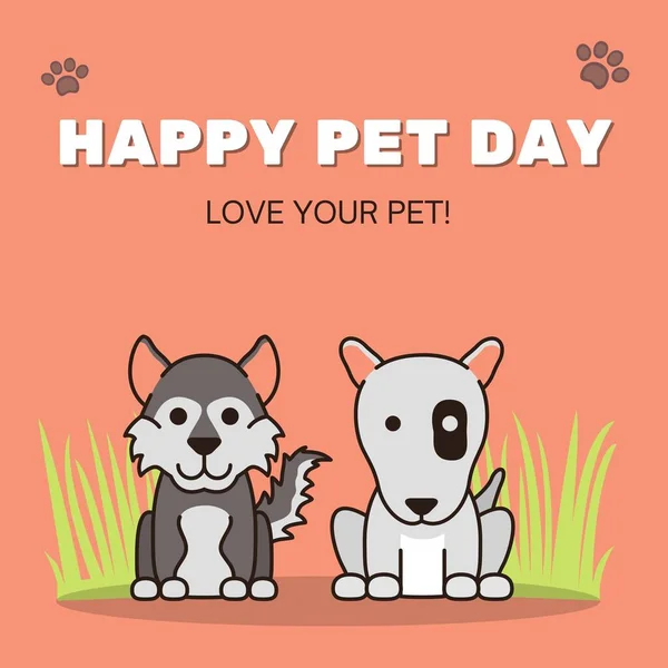 Happy Pet Day Instagram Post — Stockfoto