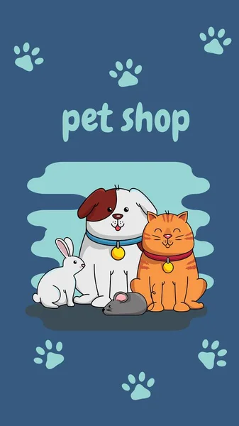 Pet Shop História Facebook — Fotografia de Stock