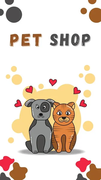 Pet Shop История Instagram — стоковое фото