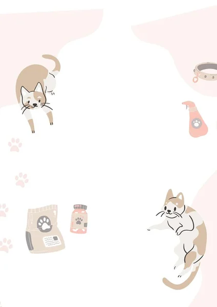 Pet Shop Listino Prezzi Social Media Modello Flyer — Foto Stock