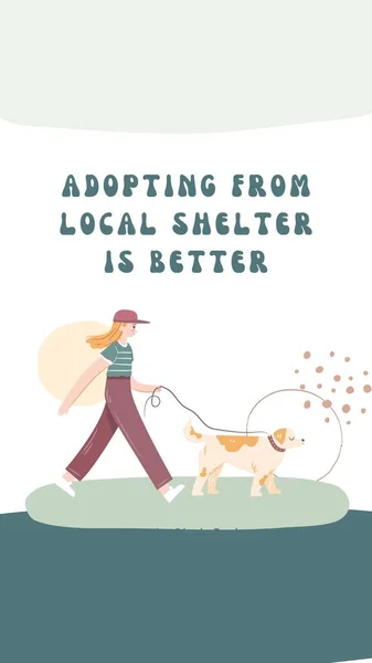 White Green Organic Adopting Pet From Local Shelter Instagram Story