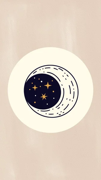 Magic Moon Highlight Covers Instagram — Φωτογραφία Αρχείου