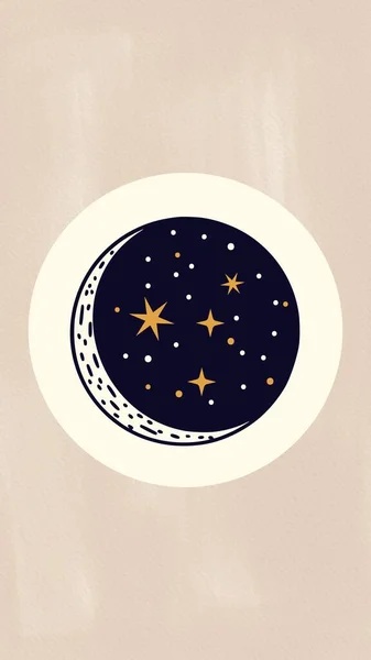 Magiczne Okładki Księżyca Instagram Story — Zdjęcie stockowe