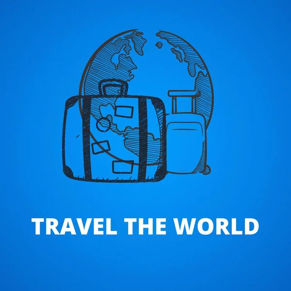 Travel Art Graphic Design — Stock Photo, Image