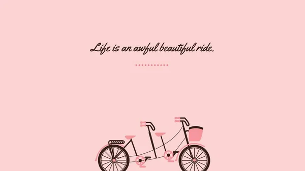 粉红复古单车台面壁纸 — 图库照片