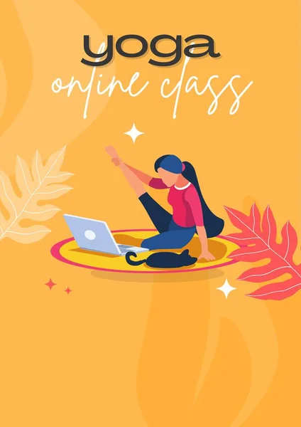 Yoga Online Class Poster Template