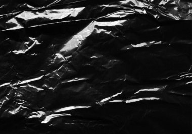 Kapalı plastik plastik yırtık ambalaj dokusu. Vektör illüstrasyonunda çeşitli buruşuk, buruşuk ve farklı gözyaşı desenli şeffaf plastik ambalajlar görülüyor. Tasarım örtüleri ve gölge efektleri için ideal.
