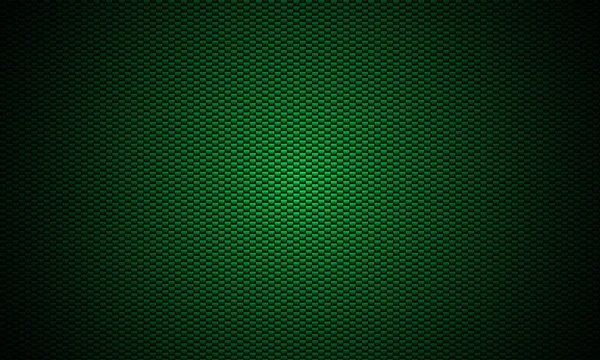 Abstract Green Carbon Fiber Texture Background — Stock Vector