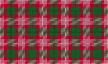 Tartan deseninde kırmızı ve yeşil arkaplan