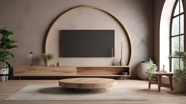 Modern Interior Sofa Table Rendering — Stock Photo, Image