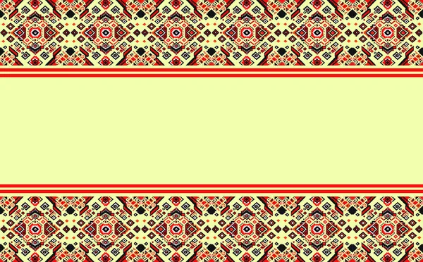 幾何学的な民族東洋のイカットシームレスなパターンの伝統的なデザインの背景 カーペット バティック ファブリック ベクトルイラスト用 刺繍スタイル — ストックベクタ