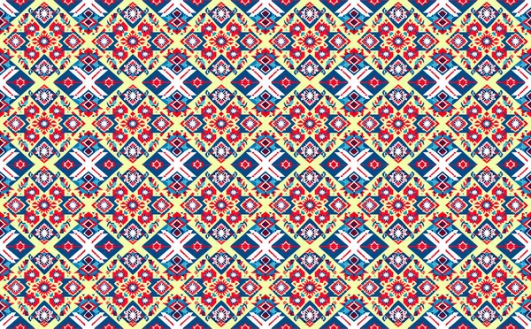 Géométrique Ethnique Oriental Ikat Motif Sans Couture Traditionnelle Design Pour — Image vectorielle