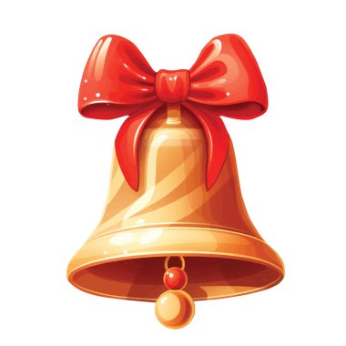 beyaz zemin üzerinde Noel çan