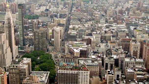 Skyscrapers Midtown Manhattan New York City Architecture Skyline Usa America — Stock Video