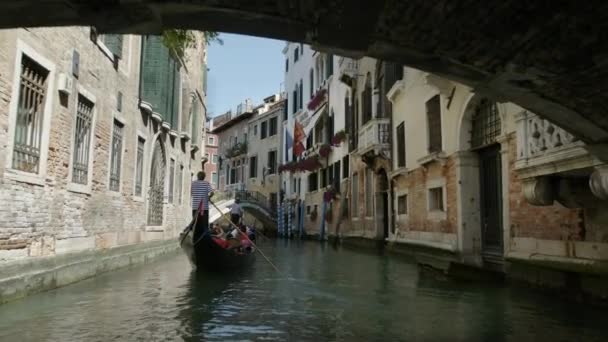Schöne Venezianische Beliebtes Reiseziel Der Metropolstadt Venedig Italien Antike Stadt — Stockvideo