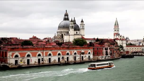 Venedik Santa Maria Della Selamlaması Geleneksel Venedik Evi Talya Turizm — Stok video