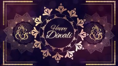 Diwali Animasyon Hindu Festivali Diwali, Deepavali ya da Işık Döngüsü Dipawali 'yi kutluyor