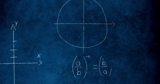 Matematik Animation Formel Som Flyger Genom Matematik Ekvation Dokumentär För — Stockvideo