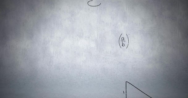 Математическая Формула Анимации Летающие Через Математическое Уравнение Документальный Фильм — стоковое видео