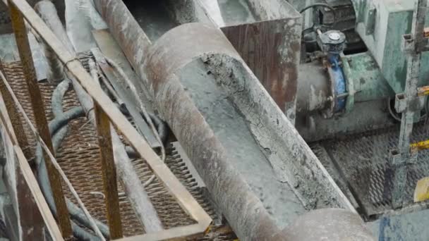 Olieboor Machine Pompen Ruwe Aardolie Materiaal Close Industrie Ruwe Mijnbouw — Stockvideo