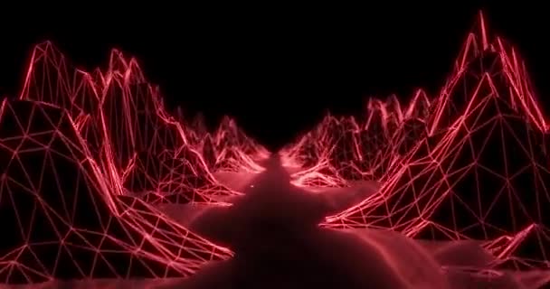 Moderní Pohyb Světlo Koncept Abstraktní Magie Fantasy Futuristická Grafická Animace — Stock video