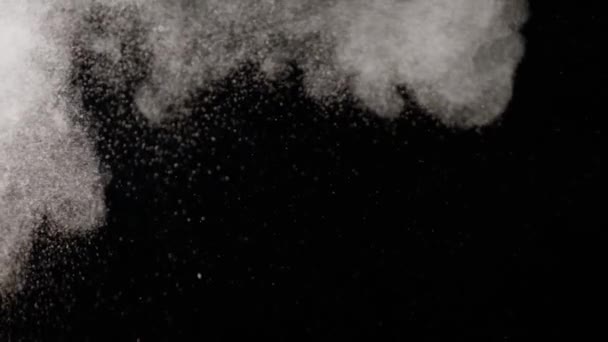 Zwarte Achtergrond Rook Mist Licht Geïsoleerd Vuur Lucht Warmte Kleur — Stockvideo