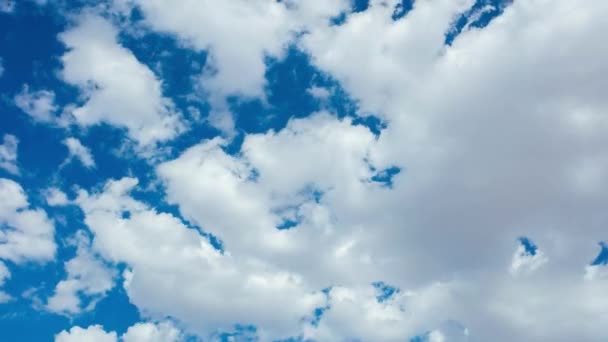 Estate Cielo Blu Time Lapse Natura Tempo Paesaggio Nuvole Bianche — Video Stock