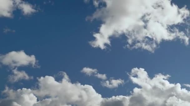 Cielo Blu Nuvole Sfondo Bellissimo Paesaggio Nuvole Cielo Panorama Astratto — Video Stock