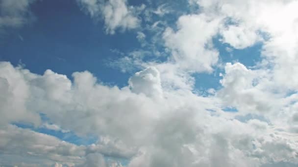 Cielo Blu Nuvole Sfondo Bellissimo Paesaggio Nuvole Cielo Panorama Astratto — Video Stock