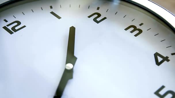 Close Klok Timelapse Concept Deadline Snelheid Horloge Achtergrond Verval Beweging — Stockvideo