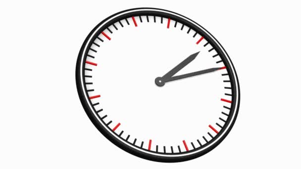 Relógio Animação Tempo Passando Por Loopable Vídeo Relógio Timelapse Fundos — Vídeo de Stock