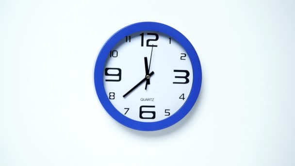 Zaman Aşımı Timelapse Wall Clock Tamamlama Döngü Zamanı Konsepti Gelecek — Stok video