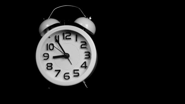Zaman Geçiyor Analog Saat Zaman Çizelgesi Hızlı Hareket Ettiğini Gösteriyor — Stok video