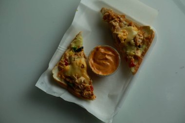 Lezzetli yiyeceklerin yakın görüntüsü