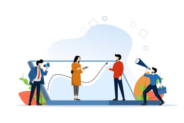 Bilgisayarda istatistiksel veri analizi konsepti, grafik tasarımı, verilerle çalışma. iyi planlanmış bir girişim. piyasa araştırması ve bilgi vektörü, beyaz zemin üzerinde düz vektör illüstrasyonu.