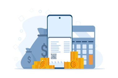 muhasebe veya finans kavramları, iş planları ve bütçeleri, analist, muhasebeci, ekonomi, muhasebe, danışmanlık, vergi formları, vergi dosyaları, denetim hizmetleri, iş stratejisi. düz soyut illüstrasyon.