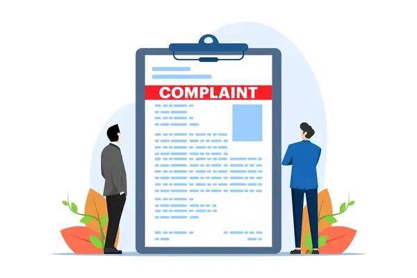 Concept Online Complaint Claim Petition Dislike Bad User Experience Bad — Stock Vector
