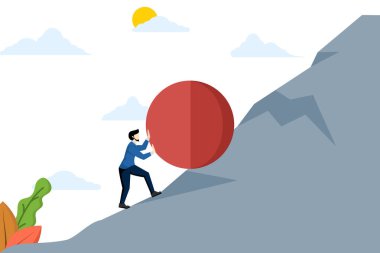 İş dünyasındaki yenilik kavramı, topa vuran iş adamı, kazanan strateji, çözüm, akıllı iş, optimizasyon süreci, zorlukların üstesinden gelme. Kazanma stratejisi ve iş verimliliği kavramı.