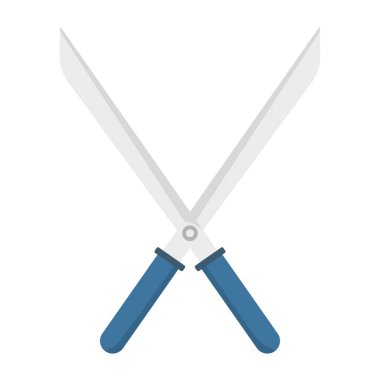 Makas Simgesi Kavramı, makas ve renk sapları. Kağıt ve karton kesmek için bir araç. Keskin bir bıçakla kırtasiye malzemesi. Görüntü arkaplanda izole edildi.