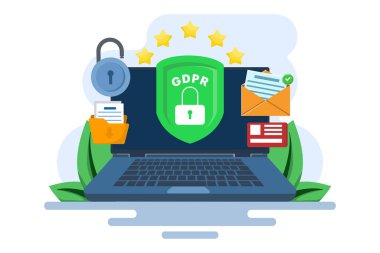 GDPR Konsepti, Genel Veri Koruma Yönetmeliği, Ağ Veri Güvenliği, Gizli Veri Koruma, Web güvenliği, Güvenlik Teknolojisi, Kişisel Bilgi. Bilgi sızıntısına karşı koruma.