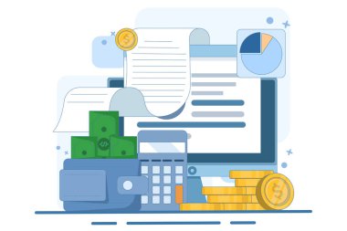 İş süreci ve analist kavramı, hedefler ve hedefler, Data analisti büyük verileri analiz eder, araştırır ve geliştirir. iş planı, finans, pazarlama, yatırım, düz vektör illüstrasyonu.