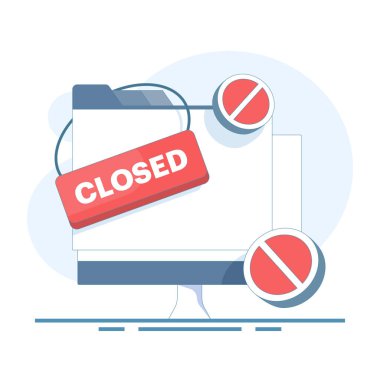 Geçici ulaşılmazlık kavramı, bir hizmet veya web sitesinin kapatılması. Kapalı işareti olan bir web sayfası gösterilmesi, uygulama veya web sitesi hizmetinin sonlandırılması.