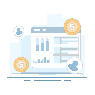 Pay Per Click veya PPC Pazarlama Konsepti, Website PPC Kampanyası, PPC Kampanya Analizi, Dijital Reklam Kampanyası. Tıklama başına ödeme, internet sitesi ödemeli trafik. Başarılı PPC Stratejisi.