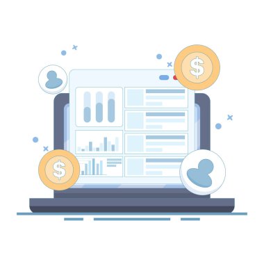 Pay Per Click veya PPC Pazarlama Konsepti, Website PPC Kampanyası, PPC Kampanya Analizi, Dijital Reklam Kampanyası. Tıklama başına ödeme, internet sitesi ödemeli trafik. Başarılı PPC Stratejisi.