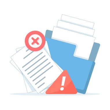 Dosya konsepti reddedildi ya da bozuldu. Belge açılamadı, belge veya veri hatası. Dosya hatası. Dizin erişilemiyor. Nesne başarısız doğrulama veya değerlendirme. Düz tasarım.