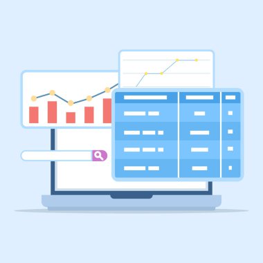 SEO sıralama izleyici konsepti ve sıralama araçları. Arama motorları optimizasyon yoluyla web sitesi trafiğini artırmaya yardımcı olur. Anahtar sözcük pozisyonlarını izle. Performansı analiz et, SERP 'leri izle.