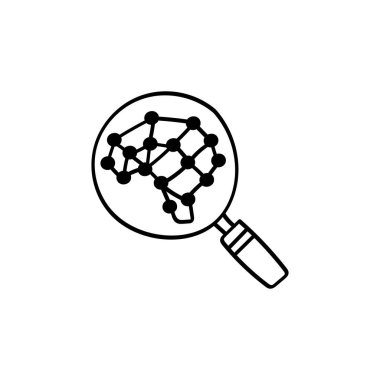 Hand Drawn flat icon for reinforcement learning clipart