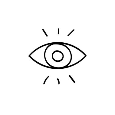 El çizimi göz için düz simge