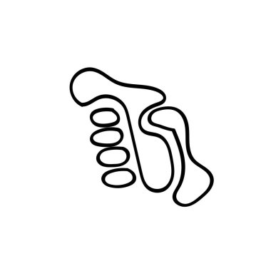 Yardım için elle çizilmiş düz simge