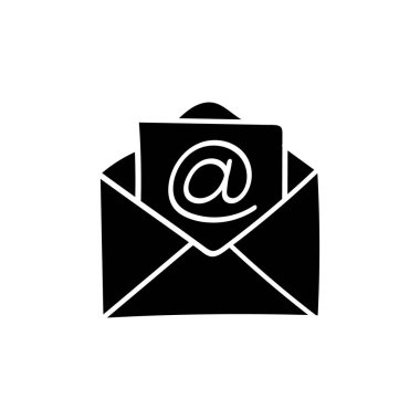 E- posta için elle çizilmiş düz simge